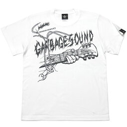 GARBAGESOUND(ガベージサウンド)Tシャツ(ホワイト)pornoinvarderspi012tee-wh-Z完-半袖白色ギター柄ROCKパンクロックTシャツバンドTシャツカジュアルアメカジブランドメンズレディースおしゃれかっこいいコットン綿100%【RCP】