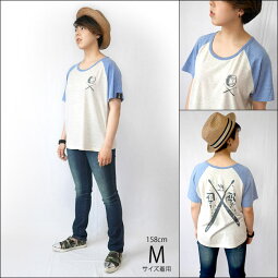 DR3(ドラムロッカー3)ラグランガールズビックTシャツ-sp084grg-Z完-半袖ドラマーロックンロールロックTシャツバンドTシャツワンポイントバックプリントアメカジカジュアルかっこいいレディースゆったりサイズオリジナルブランド【RCP】