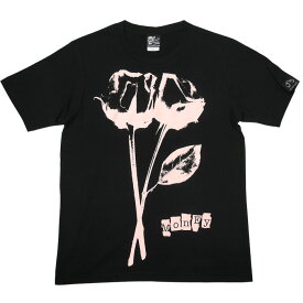 Love & Money (ラブ＆マネー) Tシャツ (ブラック) - The Ghost Writer tgw021tee-bk -F- 半袖 黒色 バラ 薔薇 花柄 PUNKROCK パンクロックTシャツ パンクス パンキッシュ かっこいい メンズ レディース 男女兼用 オリジナルブランド プリントTee