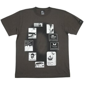 Gleam 0(ゼロ) Tシャツ ( チャコール ) The Ghost Writer tgw023tee-ch-Z- 半袖 灰色 グレー グラフィックデザイン パンクロック ストリートカジュアル かっこいい メンズ レディース 男女兼用 オリジナルブランド 大きいサイズ Tシャツ屋さん【RCP】