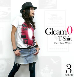 予約販売中!Gleam0(ゼロ)Tシャツ-TheGhostWritertgw023tee-GR-半袖トップスフォトグラフィックパンクロックストリートPunkRockかっこいいメンズレディースユニセックスオリジナルホワイト白色春夏秋服コーデ大きいサイズ【RCP】