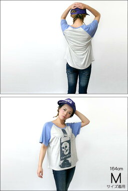 WhiskeyGhostラグランガールズビックTシャツ-TheGhostWriterザゴーストライター-tgw032grg-G-パンクロックTシャツスカルドクロオリジナルデザイン半袖レディースファッション【RCP】