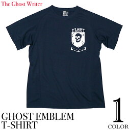 GhostEmblem(ゴーストエンブレム)ランナーズラグランTシャツ-TheGhostWriter-tgw042spt-Z完-ランニングスポーツスカルロックネイビー紺半袖メンズレディースユニセックスバックプリント春夏秋服コーデ【RCP】