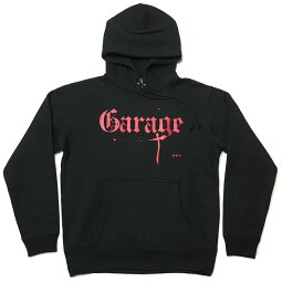 Garage(ガレージ)裏起毛スウェットパーカー-sp043pk-Z完-ブラック黒系フーディープルオーバーロックンロールロックスタイルバンドアメカジカジュアルかっこいいメンズレディースユニセックスブランド春秋冬服コーデ【RCP】