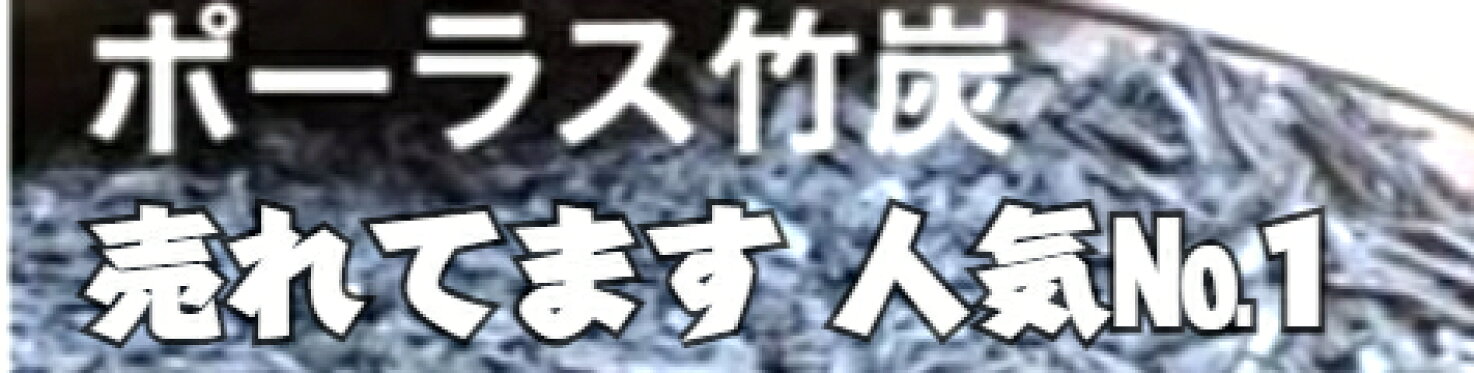ポーラス竹炭 やわらかな多孔質の竹炭
