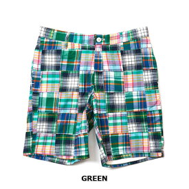 BAMBOO SHOOTS バンブーシュート PATCHWORK SHORTS パッチワークショーツ MENS RED GREEN S/M/L【返品交換不可】