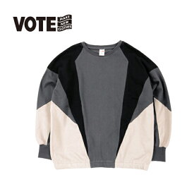 VOTE MAKE NEW CLOTHES ヴォートメイクニュークローズ SWITCH CREW SWEAT スウィッチ クルー スウェット【返品交換不可】【PTUP】