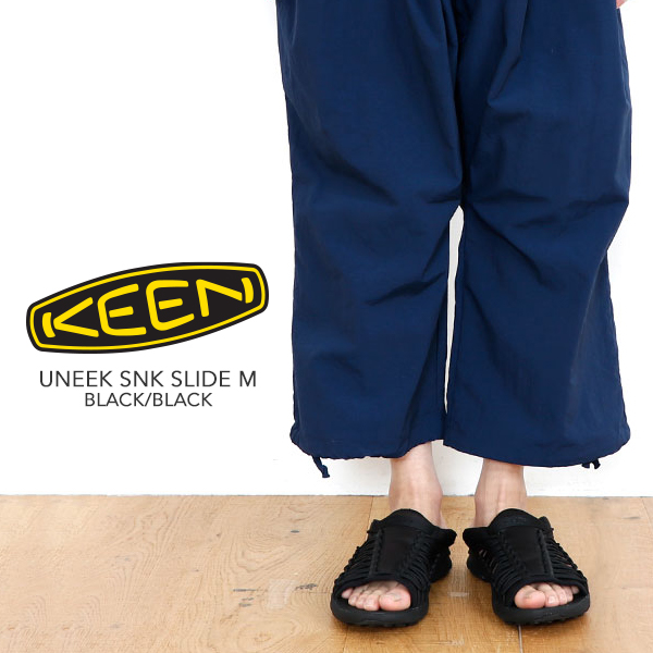 KEEN キーン UNEEK SNK SLIDE M-BLACK/BLACK ユニーク スニーク スライド メンズ 黒 27センチ 28センチ |  BAMBOO Ville