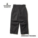★SALE50％OFF★BAMBOO SHOOTS バンブーシュート AGGRESSOR TROUSERS アグレッサートラウザーズ 2203008 BLACK M/L/XL【返品交換不可】