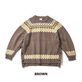 ★SALE30％OFF★BAMBOO SHOOTS バンブーシュート マウンテンリサーチ HIKING NORDIC SWEATER ハイキング ノルディックセーター M220300 全2色 M/L/XL【返品交換不可】