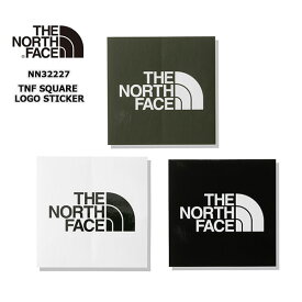 THE NORTH FACE ザ ノースフェイス TNF SQUARE LOGO STICKER TNF スクエア ロゴ ステッカー NN32227 ブラック/ホワイト/ニュートープ 9.5×9.5センチ【PTUP】