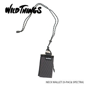 WILDTHINGS ワイルドシングス NECK WALLET (X-PAC & SPECTRA) ネック ウォレット（X-PAC＆スペクトラ） 24春夏 WT-380-3601【PTUP】