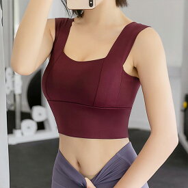 送料無料 2枚セット 2TYPE スポーツブラ フィットネスブラ ブラトップ 育乳 揺れない ドライ ブラジャー ワイヤレスブラ スポブラ ヨガ ジム ジョギング トレーニング ウォーキング ゴルフウエア パッド付き 運動 部活 体育 ブラ単品