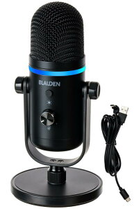 BLAUDEN ASMR �}�C�N �y�N���A�ɉ���`����S/N��96dB�z PC �X�}�z LED USB �Q�[�~���O�}�C�N �z�M�p �R���f���T�}�C�N �R���f���T�[�}�C�N �P��w�����}�C�N (Windows/Mac/Android�Ή�) AK-860B