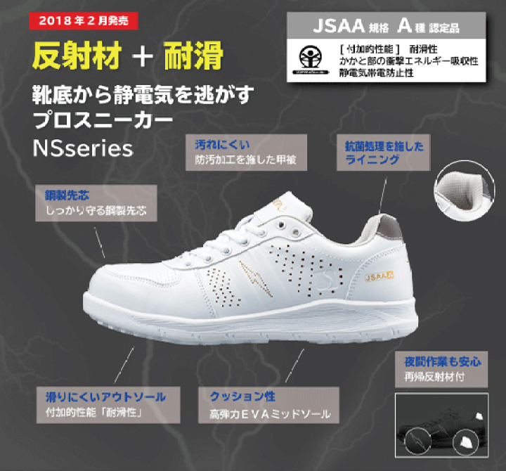 未使用級 シモン 安全靴 現場 simon 幅広 静電気帯電防止靴 楽天市場】シモン プロスニーカー NS611 静電靴 耐滑 反射 静電気対策