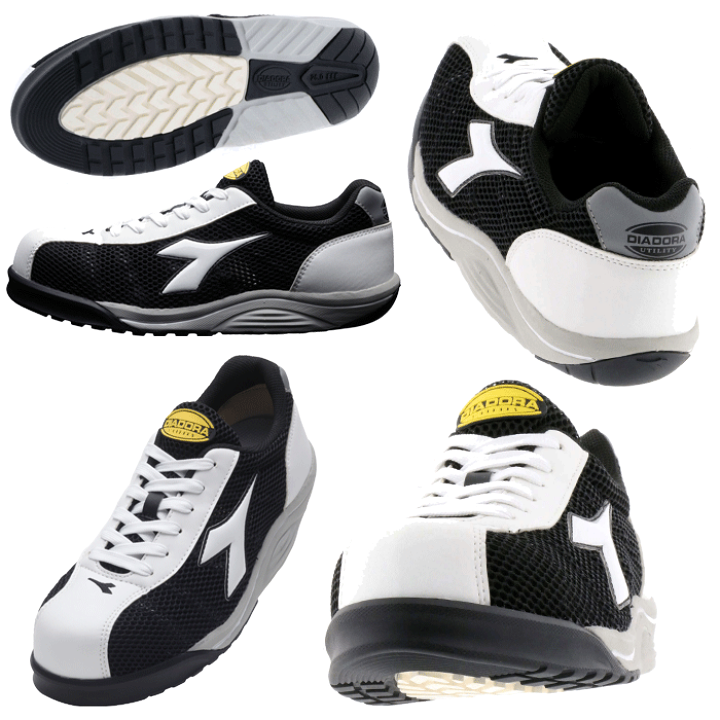 DIADORA ユーティリティー安全靴 ホワイト/グリーン ベルクロ　販売終了品 DIADORA ユーティリティー安全靴 ホワイト/グリーン ベルクロ
