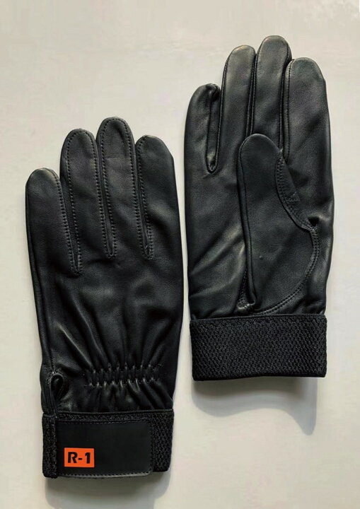 楽天市場】（黒色）白馬印 革手袋 消防・レスキュー用 R-1 黒 Black 