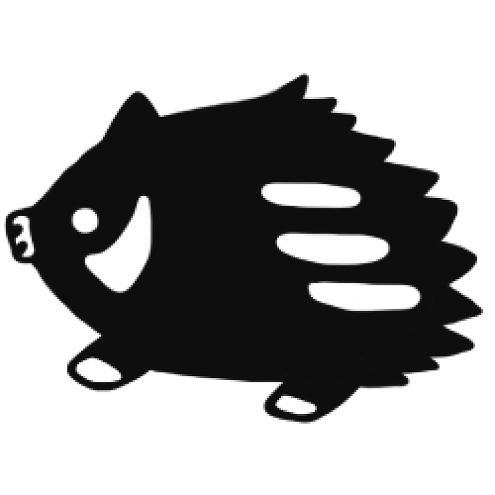 楽天市場 ゴム印 干支スタンプ 亥年 絵柄 05 横向きのイノシシ年賀エコ ゴム印 ｍｍ ゴム印 スタンプ イラスト こだわりスタンプショップbamboo