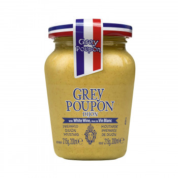 良質な香りのマスタードです。 Grey Poupon(グレープポン) ディジョン(ホット) 215g×12個セット メーカ直送品  代引き不可/同梱不可