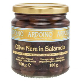 アルドイーノ　ブラックオリーブ　塩水漬け　ネーレ　種あり　300g　6個セット　1254　メーカ直送品　　代引き不可/同梱不可