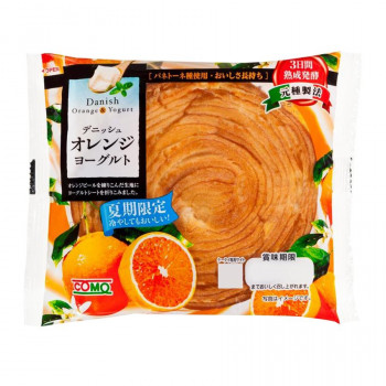 マート 冷やしてもおいしい コモのパン 激安特価品 デニッシュオレンジヨーグルト ×18個セット 同梱不可 メーカ直送品 代引き不可