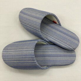 【送料無料】播州織 スリッパ[グレー](SLIP202405-16) やたら織り生地使用 日本製 洗える 静音 オリジナル 先染