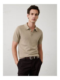 (M)テクスチャードセーターポロ BANANA REPUBLIC FACTORY STORE バナナ・リパブリック ファクトリーストアー トップス ポロシャツ ネイビー ベージュ レッド【送料無料】[Rakuten Fashion]