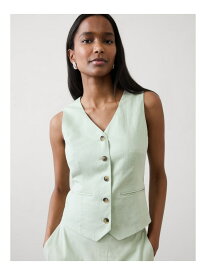 (W)リネンブレンド クラシック ベスト BANANA REPUBLIC FACTORY STORE バナナ・リパブリック ファクトリーストアー トップス ベスト・ジレ ベージュ グリーン【送料無料】[Rakuten Fashion]