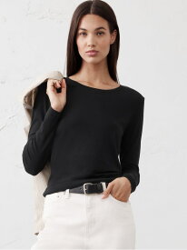 (W)BANANA REPUBLIC FACTORY STORE タイムレスクルーネックTシャツ BANANA REPUBLIC FACTORY STORE バナナ・リパブリック ファクトリーストアー トップス カットソー・Tシャツ グレー ネイビー ブラック グリーン ホワイト カーキグリーン ベー【送料無料】[Rakuten Fashion]