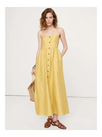 【SALE／60%OFF】(W)リネン コルセット ボタンダウン ドレス BANANA REPUBLIC バナナ・リパブリック ワンピース・ドレス ワンピース イエロー【RBA_E】【送料無料】[Rakuten Fashion]