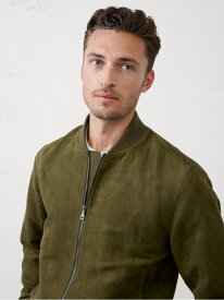 【SALE／59%OFF】(M)BANANA REPUBLIC FACTORY STORE ヴィーガンスエード ボンバー ジャケット BANANA REPUBLIC FACTORY STORE バナナ・リパブリック ファクトリーストアー ジャケット・アウター ブルゾン・ジャンパー カーキグリーン【RBA_E】【送料無料】[Rakuten Fashion]