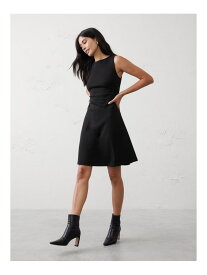 【SALE／69%OFF】(W)ソフトタッチ シャーリングウエスト ニーレングス ワンピース BANANA REPUBLIC FACTORY STORE バナナ・リパブリック ファクトリーストアー ワンピース・ドレス ワンピース ブラック ネイビー【RBA_E】【送料無料】[Rakuten Fashion]