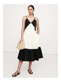 【SALE／65%OFF】(W)コットンポプリン ティアード ミディドレス BANANA REPUBLIC バナナ・リパブリック ワンピース・ドレス ドレス ホワイト【RBA_E】【送料無料】[Rakuten Fashion]