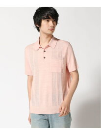 (M)リネンコットン リブ ニットポロシャツ BANANA REPUBLIC バナナ・リパブリック トップス ポロシャツ カーキグリーン ピンク グリーン ホワイト【送料無料】[Rakuten Fashion]