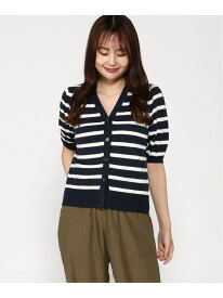 【SALE／51%OFF】(W)BANANA REPUBLIC FACTORY STORE 日本限定 半袖パフスリーブ フォーエバーカーディガン BANANA REPUBLIC FACTORY STORE バナナ・リパブリック ファクトリーストアー トップス カーディガン ブラック パープル ブル【RBA_E】【送料無料】[Rakuten Fashion]