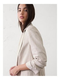 【SALE／64%OFF】(W)リネンブレンド ヘイデン ブレザー BANANA REPUBLIC FACTORY STORE バナナ・リパブリック ファクトリーストアー ジャケット・アウター テーラードジャケット・ブレザー ブルー ベージュ【RBA_E】【送料無料】[Rakuten Fashion]