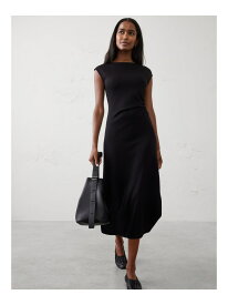 【SALE／50%OFF】(W)ソフトタッチ サイドシャーリングミディワンピース BANANA REPUBLIC FACTORY STORE バナナ・リパブリック ファクトリーストアー ワンピース・ドレス ワンピース ネイビー ブラウン ブラック【RBA_E】【送料無料】[Rakuten Fashion]