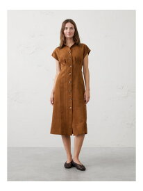 【SALE／50%OFF】(W)ヴィーガンスエード シームドミディシャツ ワンピース BANANA REPUBLIC FACTORY STORE バナナ・リパブリック ファクトリーストアー ワンピース・ドレス シャツワンピース ブラウン【RBA_E】【送料無料】[Rakuten Fashion]
