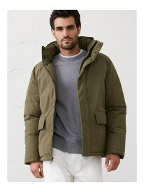 (M)BANANA REPUBLIC FACTORY STORE　　フーデッドパファー BANANA REPUBLIC FACTORY STORE バナナ・リパブリック ファクトリーストアー ジャケット・アウター ダウンジャケット・ダウンベスト カーキグリーン グレー【送料無料】[Rakuten Fashion]