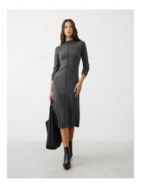 (W)BANANA REPUBLIC FACTORY STORE　　コージー リブニット ミディワンピース BANANA REPUBLIC FACTORY STORE バナナ・リパブリック ファクトリーストアー ワンピース・ドレス ワンピース グレー【送料無料】[Rakuten Fashion]