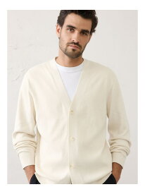 (M)BANANA REPUBLIC FACTORY STORE　　日本限定 Vネックコットンカーディガン BANANA REPUBLIC FACTORY STORE バナナ・リパブリック ファクトリーストアー トップス カーディガン ネイビー ブラック ホワイト【送料無料】[Rakuten Fashion]