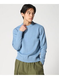 (M)BANANA REPUBLIC FACTORY STORE　　プレーテッド クルーネック セーター BANANA REPUBLIC FACTORY STORE バナナ・リパブリック ファクトリーストアー トップス ニット ブルー グリーン【送料無料】[Rakuten Fashion]