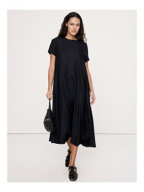 【SALE／20%OFF】(W)ビスコース リネン トラペーズ マキシ ドレス BANANA REPUBLIC バナナ・リパブリック ワンピース・ドレス ワンピース ベージュ ブラック【RBA_E】【送料無料】[Rakuten Fashion]