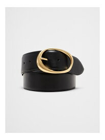 【SALE／50%OFF】(W)ヴィーガンレザー オーガニックバックル ワイドベルト BANANA REPUBLIC FACTORY STORE バナナ・リパブリック ファクトリーストアー ファッション雑貨 ベルト ブラウン ブラック【RBA_E】【送料無料】[Rakuten Fashion]