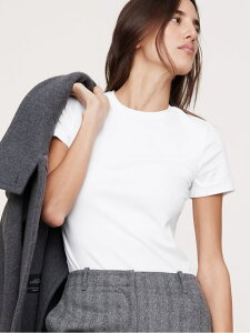 (W)���t�@�C�� �V�������P�� T�V���c BANANA REPUBLIC �o�i�i�E���p�u���b�N �g�b�v�X �J�b�g�\�[�ET�V���c �u���b�N �z���C�g�y���������z[Rakuten Fashion]