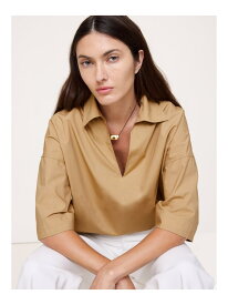 【SALE／39%OFF】(W)コットンポプリン ポップオーバー チュニック BANANA REPUBLIC バナナ・リパブリック ワンピース・ドレス チュニック カーキグリーン【RBA_E】【送料無料】[Rakuten Fashion]