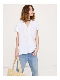 【SALE／82%OFF】(W)コットン ポプリン スプリットネック チュニック BANANA REPUBLIC バナナ・リパブリック ワンピース・ドレス チュニック ブラック ホワイト【RBA_E】[Rakuten Fashion]