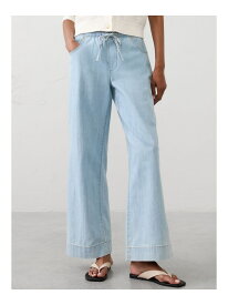 【SALE／40%OFF】(W)サマーウェイトプルオンワイドデニム BANANA REPUBLIC FACTORY STORE バナナ・リパブリック ファクトリーストアー パンツ ジーンズ・デニムパンツ ブルー ホワイト【RBA_E】【送料無料】[Rakuten Fashion]
