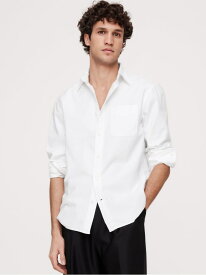 (M)スタンダードフィット オックスフォード シャツ BANANA REPUBLIC バナナ・リパブリック トップス シャツ・ブラウス ブルー ホワイト イエロー【送料無料】[Rakuten Fashion]