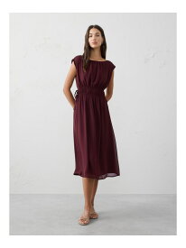 【SALE／54%OFF】(W)BANANA REPUBLIC FACTORY STORE　　サイドタイ付き ミディドレス BANANA REPUBLIC FACTORY STORE バナナ・リパブリック ファクトリーストアー ワンピース・ドレス ワンピース パープル【RBA_E】【送料無料】[Rakuten Fashion]